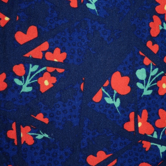 LULAROE  Irma Tunic 3XL Blue Floral NWT - Picture 2 of 5